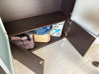 Estantería Comedor Madera y Cristal