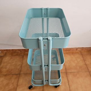 Carrito Metálico 3 Niveles con Ruedas