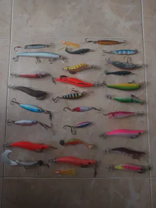 Cebos de pesca variados