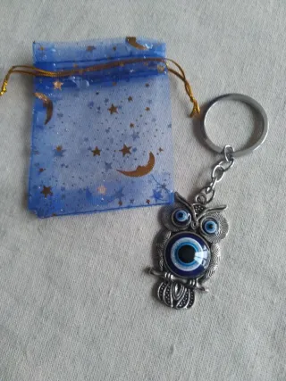 Llavero Búho Ojo Turco Suerte