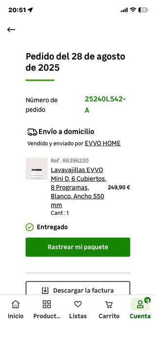 Lavastoviglie compatta per 6 persone nuova