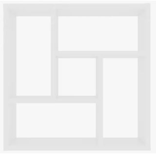 Estantería Blanca Madera Contrachapada