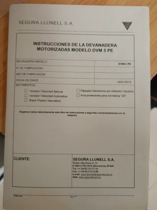 Devanadera motorizada DVM 5 PE