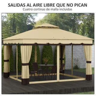 Cenador de Jardín 370x300x275 cm