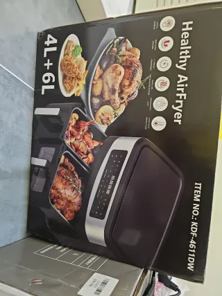 Freidora de Aire Doble 4L + 6L