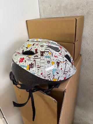 Casco bici infantil gatos
