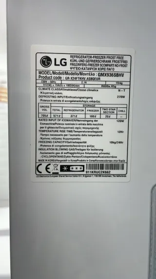 Nevera LG Americana Acero Inoxidable