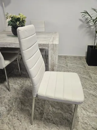 Pack 4 Sillas Comedor Blancas