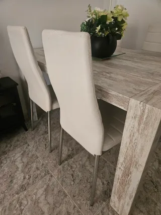 Pack 4 Sillas Comedor Blancas