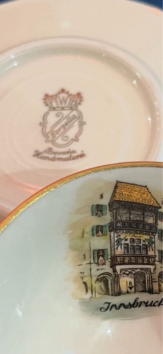 Taza y platillo coleccionista Walküre Beyreuth