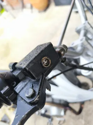 Pitbike 125cc Blanca y Azul