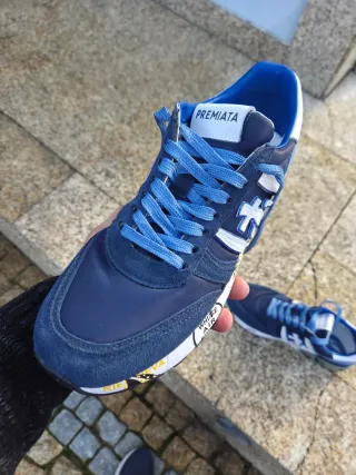 Tênis Premiata Azul e Branco