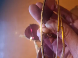 Gafas de Sol Ray-Ban Aviator Doradas. Años 70