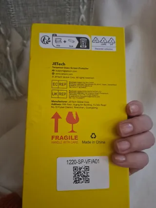 2 Protectores Pantalla JETech iPhone 14 Pro