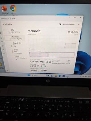 Ordenador Portátil HP I5,  8RAM, WIN11
