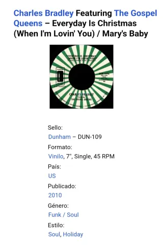 Charles Bradley 45 RPM Vinilos Funk Soul