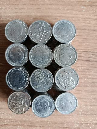 460 Monedas 5 Ptas. Franco