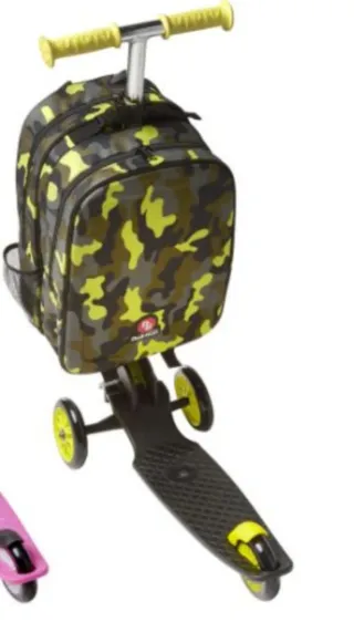 Patinete 3 Ruedas con Mochila Camuflaje