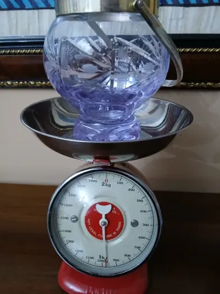 Portaghiaccio cristallo viola anni 50-60