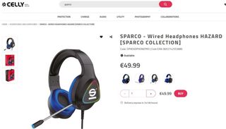SPARCO Auriculares Gaming USB + minijack 3,5