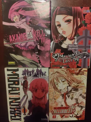 Pack 4 Mangas comics variados