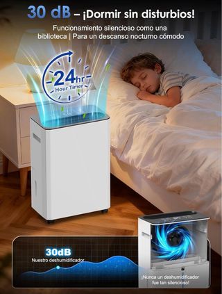 Deshumidificador Eléctrico Silencioso 12L/día