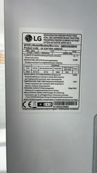 Nevera LG Door-in-Door  altura 1.80 con garantía