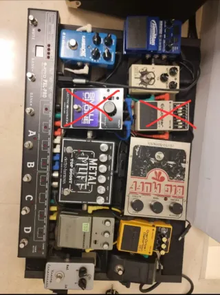 Pedales y pedalera multiefectos para guitarra