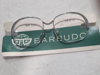 Gafas Vintage Barbudo Nuevas Marrones Plateadas L1