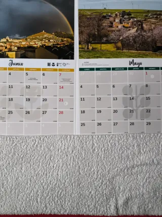 2 CALENDARIOS PARED AÑO 2026 GRANDES PARA COLGAR