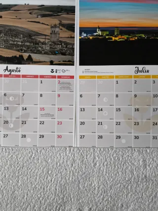 2 CALENDARIOS PARED AÑO 2026 GRANDES PARA COLGAR