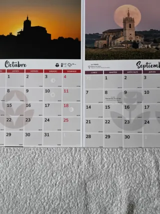 2 CALENDARIOS PARED AÑO 2026 GRANDES PARA COLGAR