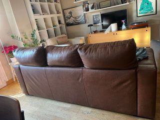 Sofá de piel 3 plazas
