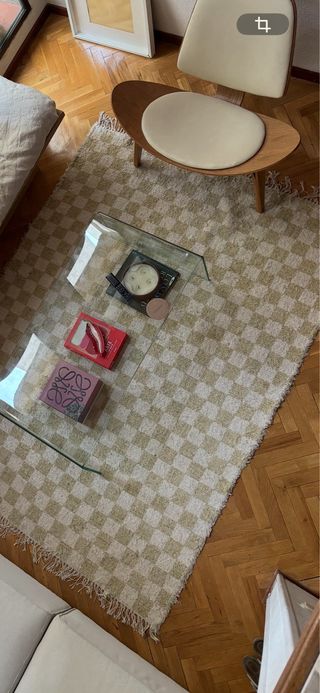 Alfombra Zara Home Cuadros 210x155cm