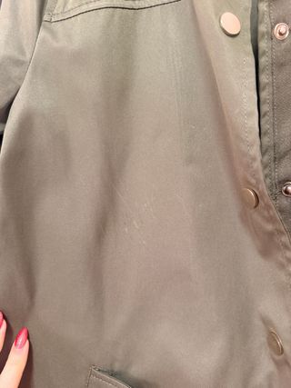 Gabardina Zara verde militar