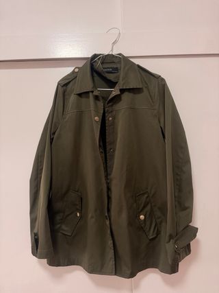 Gabardina Zara verde militar