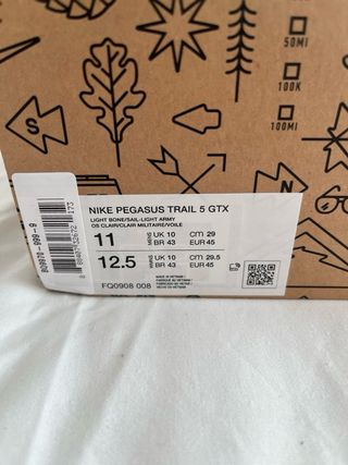 Nike Pegasus Trail 5 GTX Gris-Beige/Verde Oliva