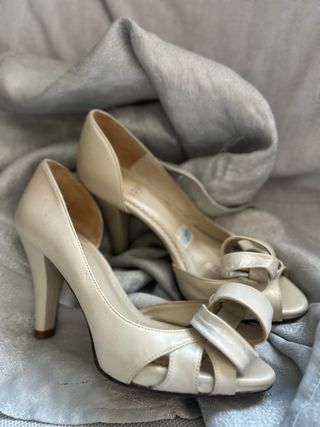 Tacones LODI Beige/Oro para Boda