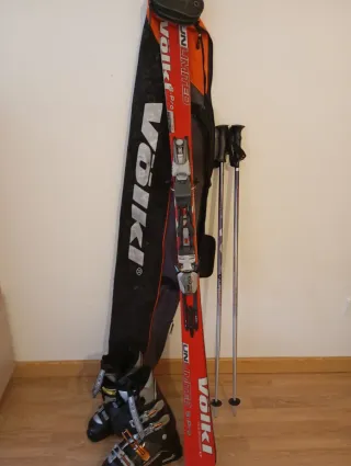 Esquís Volkl Unlimited S PRO 1,63m + botas SALOMÓN