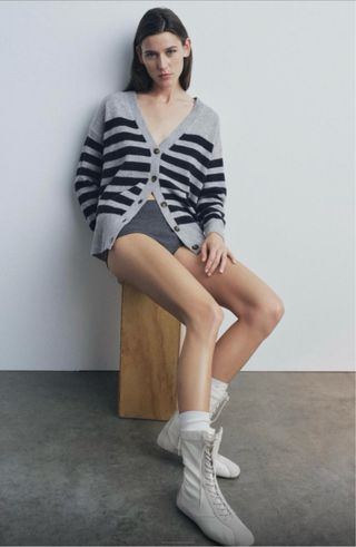 Chaqueta Zara Oversize 100 % Lana Zara