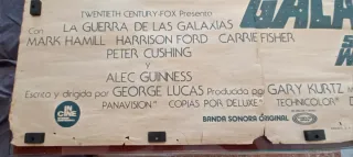 Cartel Star Wars Estreno 1977 Original