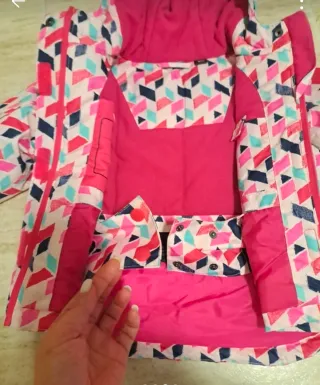 Cazadora nieve niña multicolor