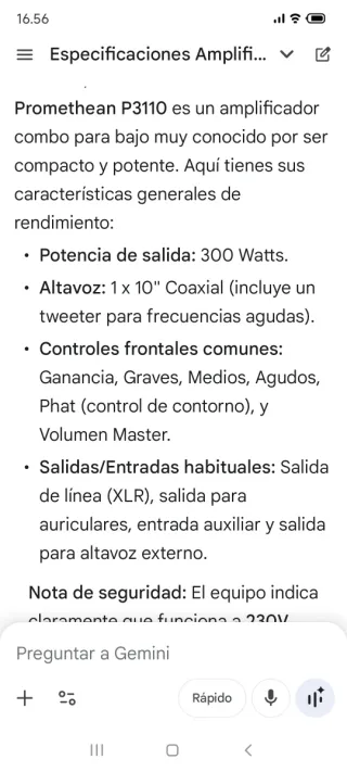 Ibanez Promethean P3110 Amplificador Bajo