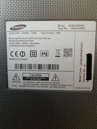 Samsung Curved UHD 48'' Smart TV - Pantalla Rota