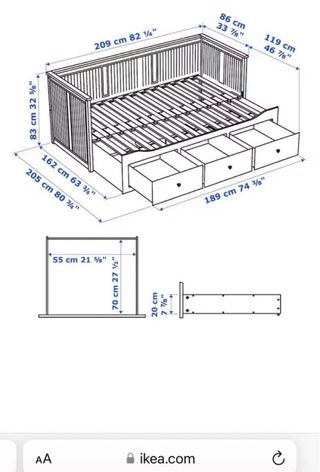 Cama nido Ikea blanca