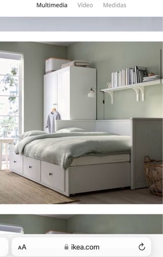 Cama nido Ikea blanca