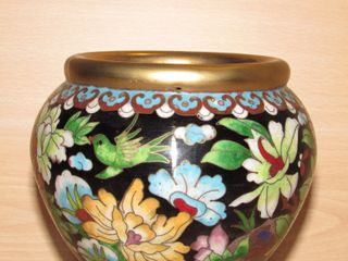 Jardinera macetero chino oriental cloisonné peana