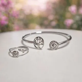 Conjunto Árbol de la Vida Plata