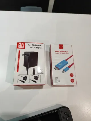 Nintendo Switch Gris + Cargador Compatible