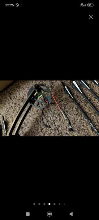 Arco de poleas con flechas